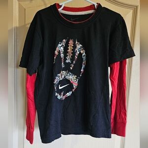 Nike Yippee Prepare For Combat Football Long Sleeve T Shirt Size 6